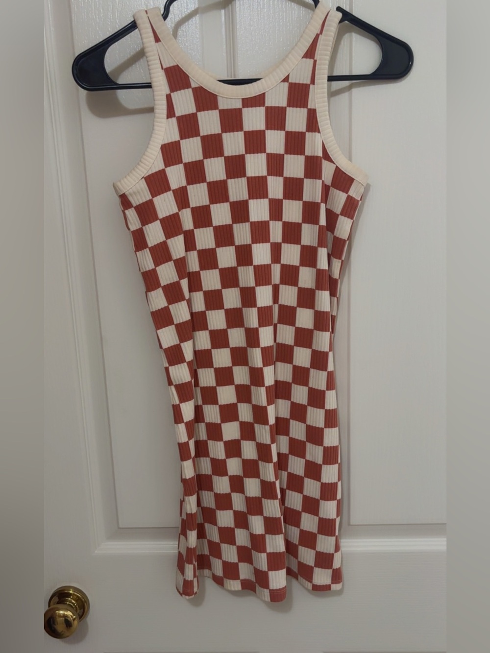 Old Navy Checkerboard Ribbed Tank Dress Size Girls L (S/M women’s)